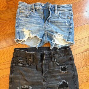 2 pairs American Eagle Shorts Size 0